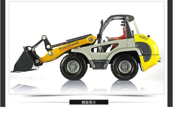 Alloy Car 1 50 Forklift Loader Bulldozer Engineering Car Car Model Children's Toys - Image 4