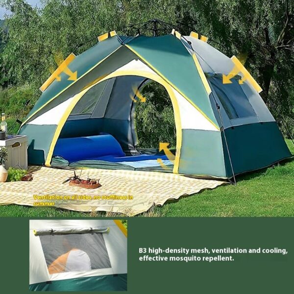 Tent Outdoor Camping 3-4 People Automatic Quickly Open - Image 5