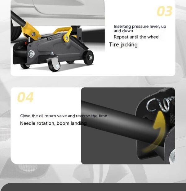 Jack Car Horizontal Hydraulic Low Car Car Tire Change - Image 7