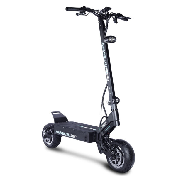 Electric Scooter, 72V Dual Power Motor, 11 Inch Road Tire Foldable Electric Scooter - Image 2