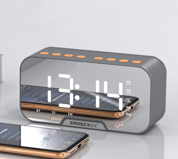 Alarm Clock Clock Wireless Bluetooth Speaker Mini Home Outdoor Card Subwoofer Computer Audio - Image 6