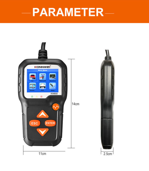 Auto Motorcycle Battery Car Battery Detector - Image 6
