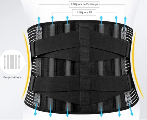 Breathable Abdomen Support Belt Compression Waist Fixed Training Belt - Image 2