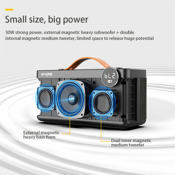 Bluetooth Speaker Wireless Connection  Portable And Compact With Microphone Recording Function For Calls - Image 2