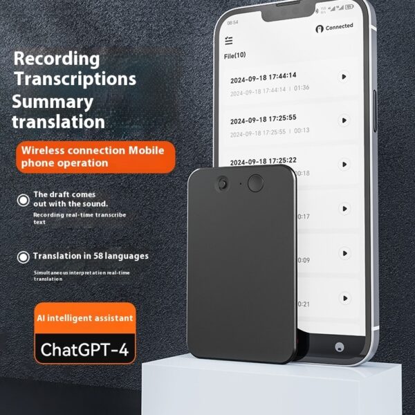 Intelligent Translation Recorder APP Control Recorder