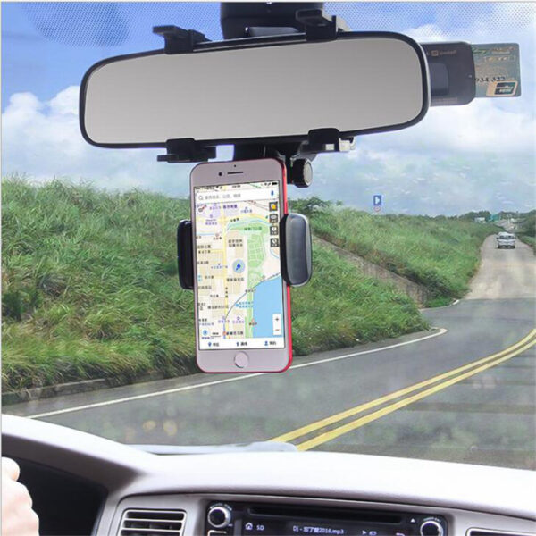 Car Rearview Mirror Mobile Phone Car Holder - Image 3