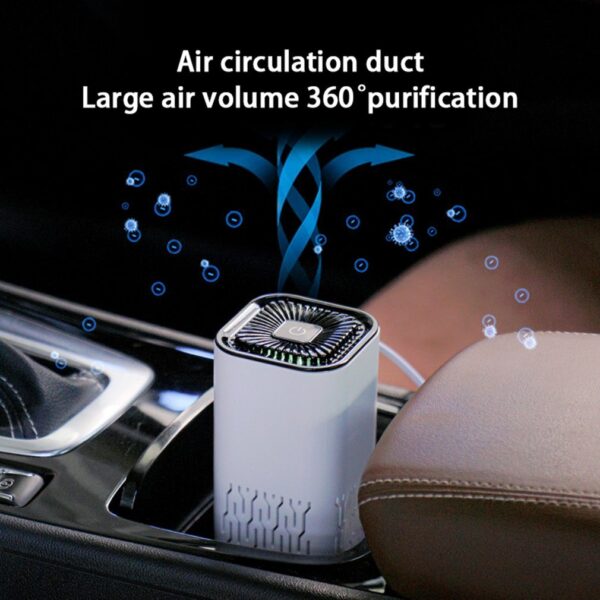 Car Air Purifier Portable Negative Ion Generator Remove Formaldehyde Dust Smoke Air Freshen Washer For Home Car - Image 7