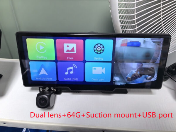 1026-inch Full Touch Screen All-in-one Car Navigation Device Front And Rear Dual Recording HD Recording P Split Screen Display - Image 10