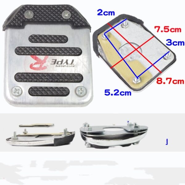 Men's Motorcycle Scooter Brake Pedal Skid Plate - Image 3