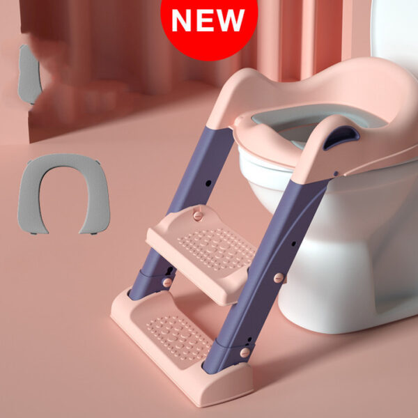 Stair-type Male And Female Baby Ladder Folding Rack Ring Cushion Child Toilet - Image 8