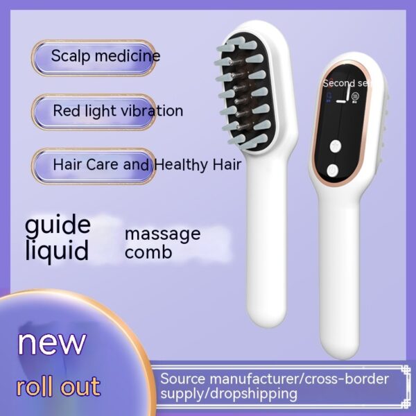 Scalp Medicine Feeder Care Massage Blue Light Red Light Hair Growth Tonic Import Comb - Image 10