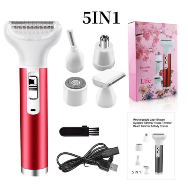 Portable Electric Razor For Women Body Nose Hair Trimmer Face Shavers Eyebrow Legs Armpit Bikini Hair Remover Women Epilator - Image 3