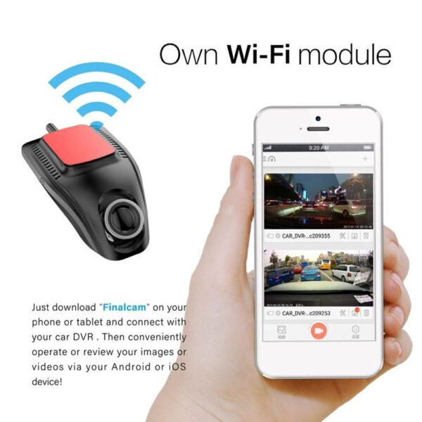 Small Eye Dash Cam Car DVR Recorder Camera With Wifi Full HD - Image 6