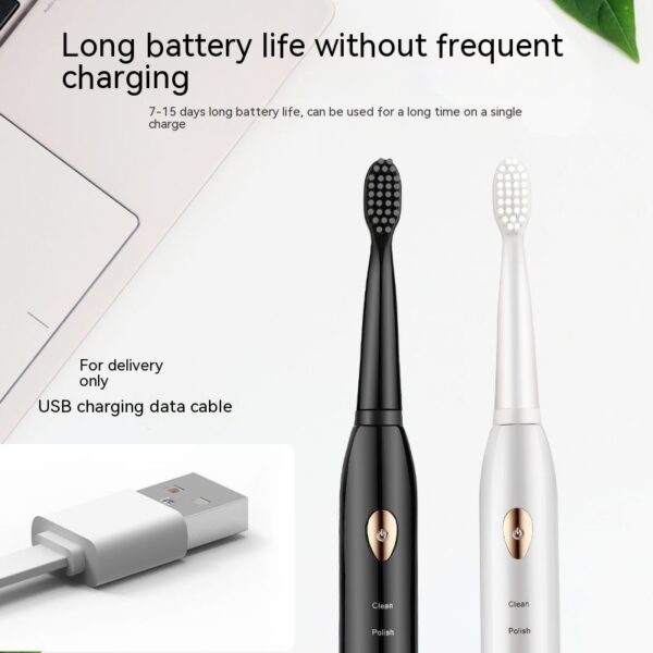 Soft-bristle Toothbrush Oral Irrigator Rechargeable Automatic Ultrasonic Wave - Image 8