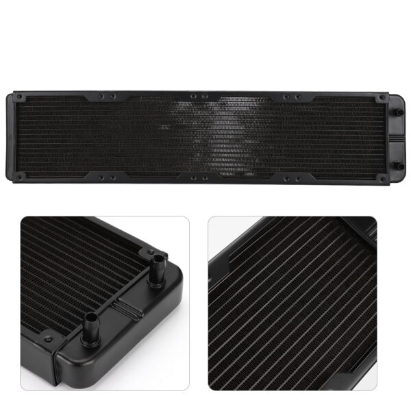 Water Cooling Radiator 18-Tubes Metal Heat Exchanger Computer Industrial Instrument Accessories - Image 9