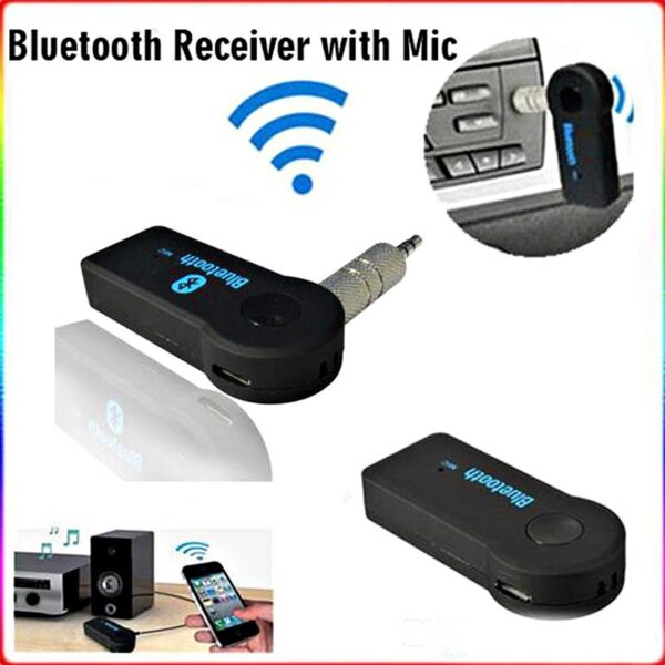 Handfree Car Bluetooth Music Receiver Universal 3.5mm Streaming A2DP Wireless Auto AUX Audio Adapter With Mic For Phone MP3 - Image 4