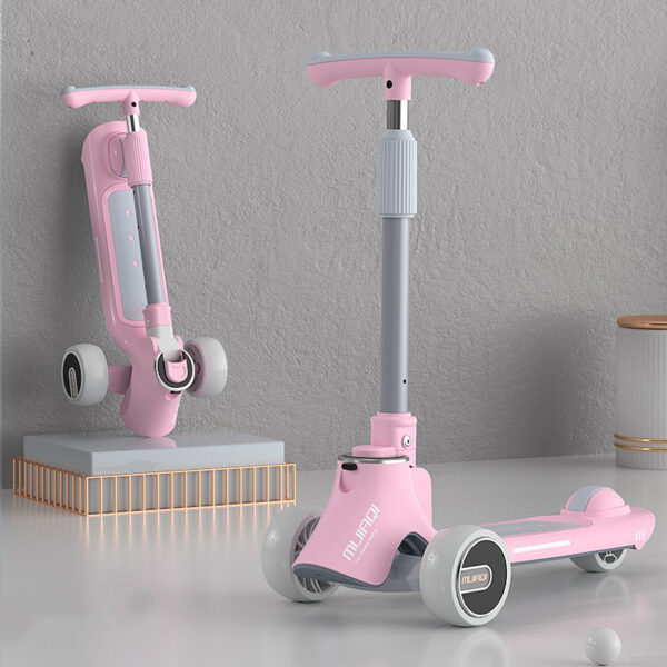 Children's Three-in-one Scooter Can Sit And Slide - Image 8