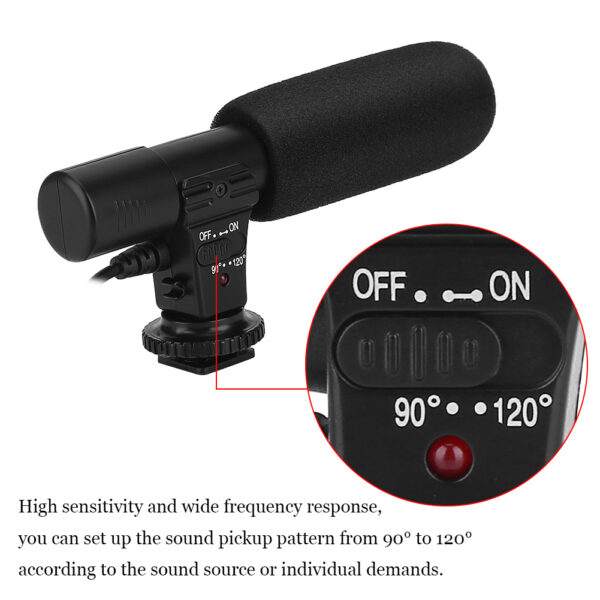 Mini Professional Stereo Microphone for Video Recording Universal for Digital Video Camera - Image 6