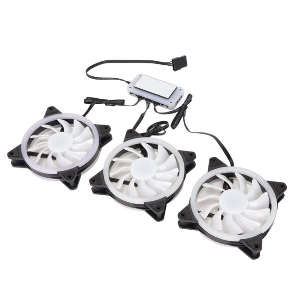 CPU Fan 11 Blades RGB Colorful Enhanced Frame Design Shockproof Silent Strong Heat Dissipation Cooling Fan DC 12V - Image 9