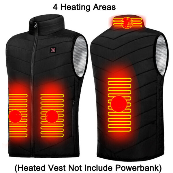 Winter USB Heating Jacket Men's And Women's Fashion Hunting Warm Clothing - Image 3