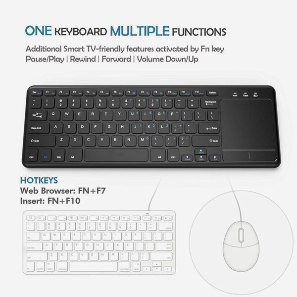 Portable lightweight wireless touch keyboard - Image 3