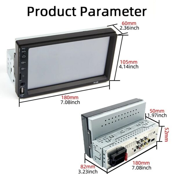 Vehicle-mounted MP5 Player Mobile Phone Interconnection Multimedia System - Image 3