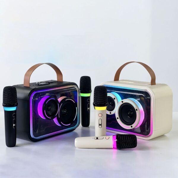 Bluetooth-compatible Speaker Colorful RGB Portable Karaoke Wireless Stereo - Image 6