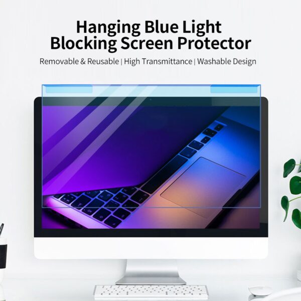 Hanging Blue Light Blocking Screen Protector High-transmittance Anti-UV Eye Protection Film for 23-24'' Desktop Monitor - Image 4