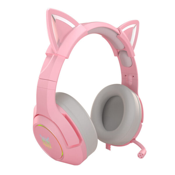 Head-mounted Gaming Gaming Cute Girls Wired Computer Headset - Image 6