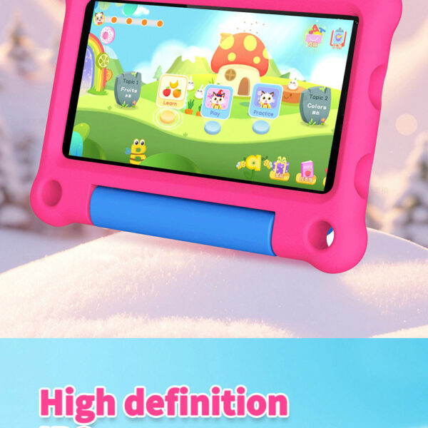 G-tab T7 Kids Tablet  7 Inch 1024&600 IPS Screen  Android 14  1.5GHz Quad-core CPU  4GB RAM 2GB &2GB Expansion 64GB ROM 2.4&5GHz WiFi  3000mAh Battery  2MP&2MP Camera-Pink - Image 8