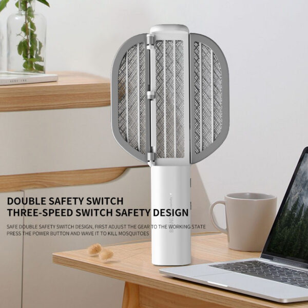 Foldable Electric Mosquito Killer Fly Swatter Bug Zapper Anti Moustique Rechargeable For Indoor And Outdoor Patio Camp - Image 3