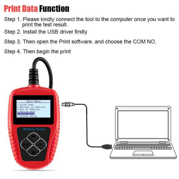 Car battery analyzer battery tester - Image 3