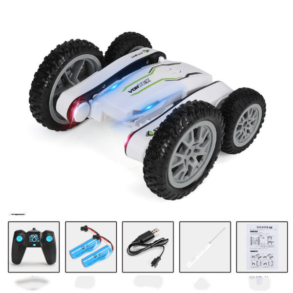 Remote Control Car Toy Butterfly Car Rollover Double-sided Car With Light - Image 5