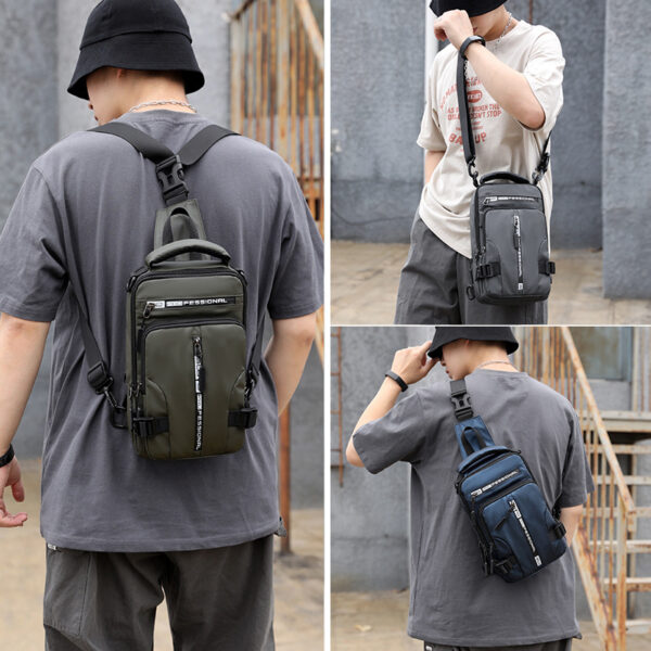 Crossbody Bags Men Multifunctional Backpack Shoulder Chest Bags - Image 3