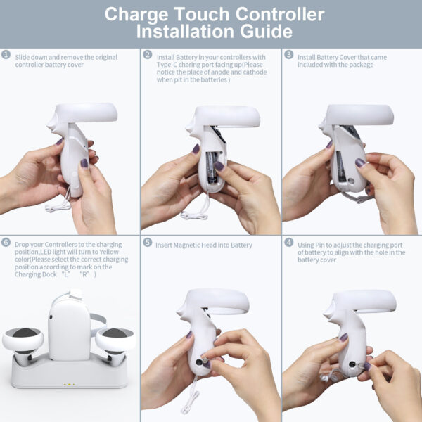 VR Glasses Handle Magnetic Charging Base - Image 5