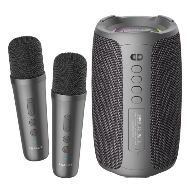 Portable Bluetooth Speaker Home Microphone Wireless Karaoke Speaker - Image 4