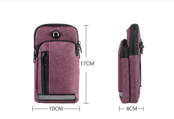 New Mobile Phone Waist Bag Men's Multi-functional Belt 65-inch Vertical Mobile Phone Bag Pannier Bag Shoulder Crossbody Arm Bag Men's And Women's Waist Bag Scooter Bag Waterproof - Image 2