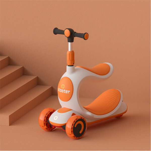 Rideable Three-in-one Anti-rollover Pedal Scooter - Image 7