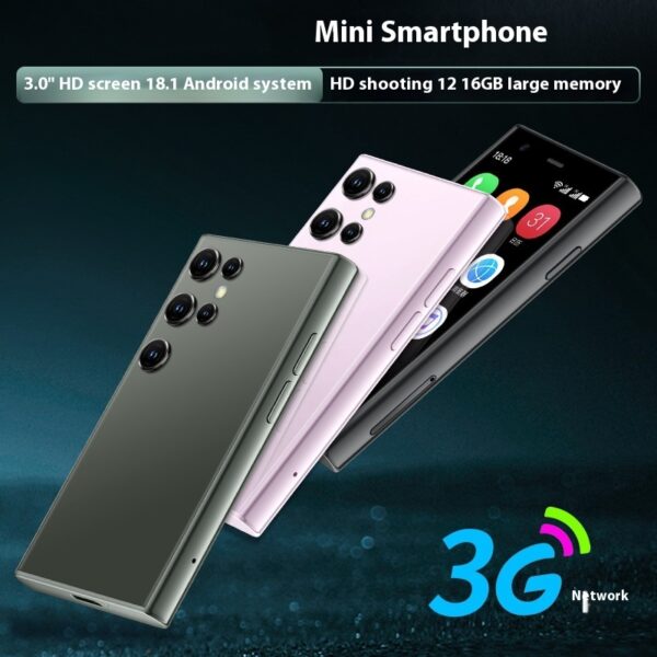 S23PRO & XS15 Mini Smart Small Mobile Phone 30 Screen 2G 16G Android 3G Network WIFI - Image 9