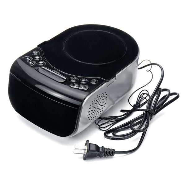 LCD Digital Alarm Dual Speakers  Radio CD Music Player - Image 4