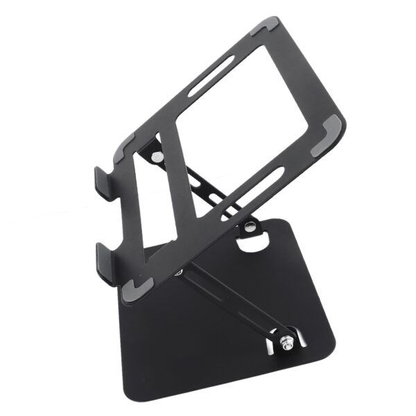 Foldable Laptop Stand Height Adjustable Carbon Steel Notebook Riser Holder Laptop Riser for Desk Black - Image 2