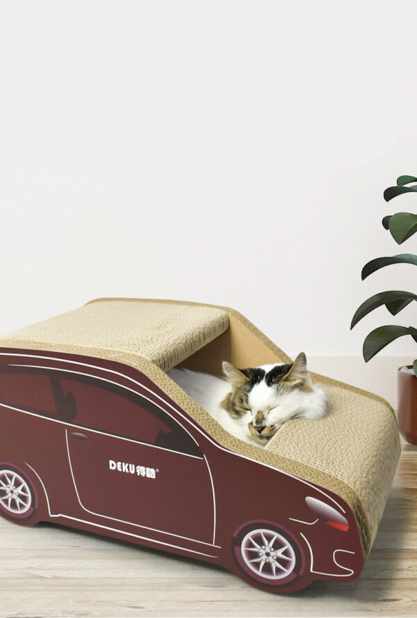 Cat Scratching Scooter SUV Car Shaped Scratching Board - Image 4