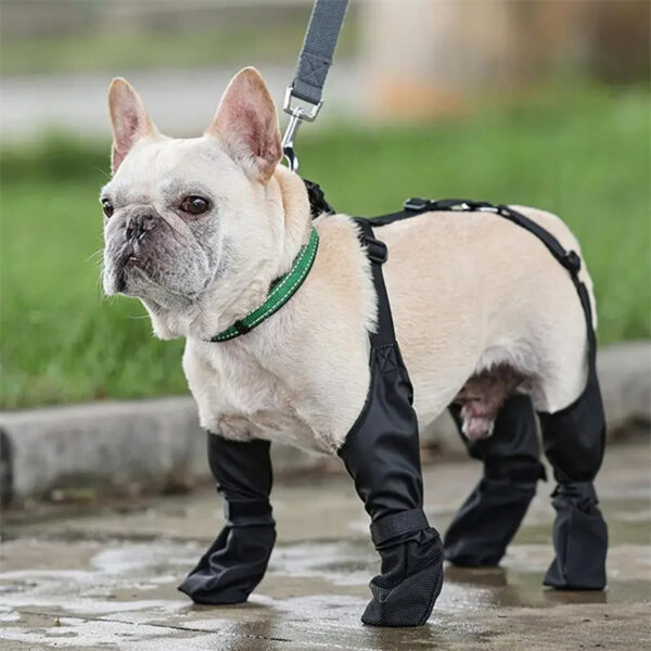 Waterproof Dog Shoes Adjustable Dog Boots Pet Breathbale Shoes For Outdoor Walking Soft French Dog Shoes Pets Paws Protector Pet Products - Image 10