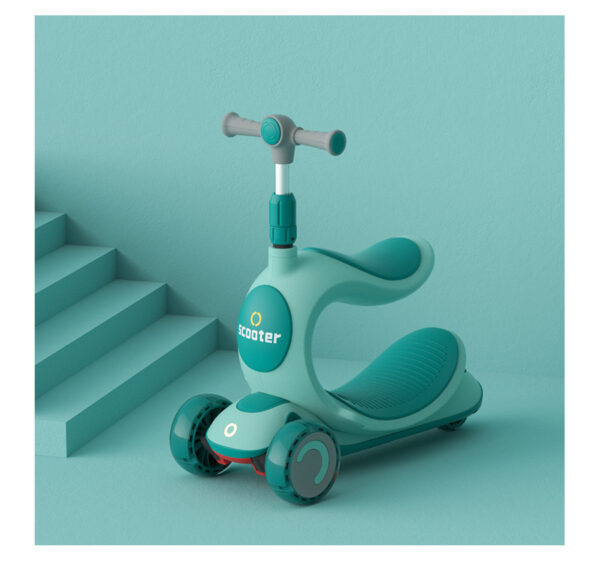 Rideable Three-in-one Anti-rollover Pedal Scooter - Image 6
