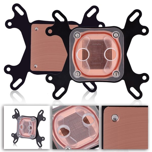 Computer PC CPU Water Cooling Block Waterblock Liquid Cooler 50mm Copper Base for Intel / AMD - Image 10