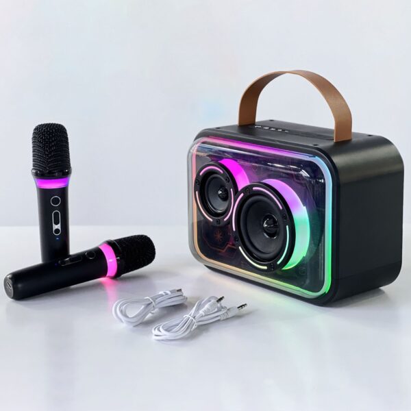 Bluetooth-compatible Speaker Colorful RGB Portable Karaoke Wireless Stereo - Image 7