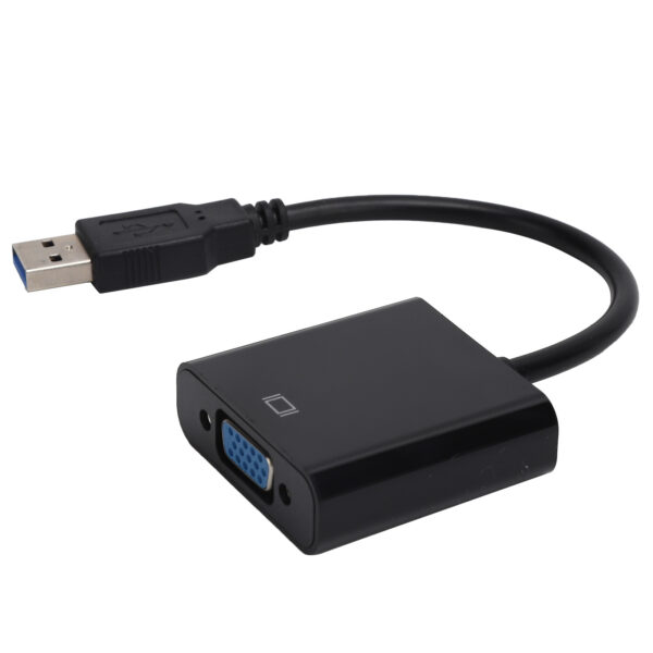 USB3.0 to VGA Converter 5Gbps HD 1080P Adapter Cable 15Pin Female External Video CardBlack - Image 10