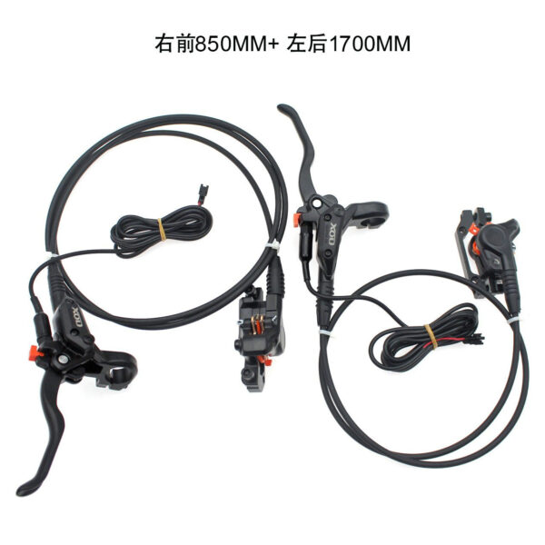 Electric Power Car Scooter Hydraulic Disc Brakes Folding Lithium Bicycle Double Piston Brake - Image 6