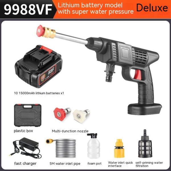 Portable Car Washing Machine Household Wireless Lithium Battery Car Washing Gun - Image 3