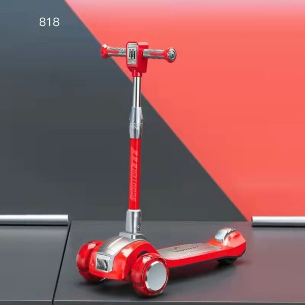 Folding Children's Scooter With Music And Light - Image 5